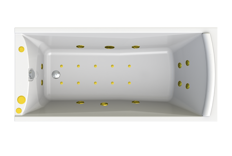 Гидромассажные системы - Гидромассаж Терапия (Gold) к ванне Вега для (Radomir Вега 168x78)